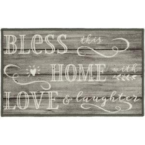 Mainstays Bless Home 18" x 30" Wood-Inspired Indoor Accent Rug